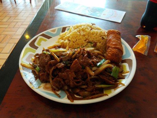 Mongolian Beef Combination Platter