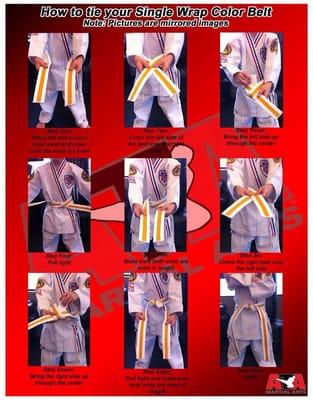 How to tie your belt the proper way