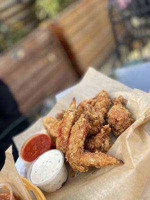 Double fried wings