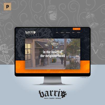 Custom website design and Drupal development for Barrio Tacos in Cleveland, Ohio.