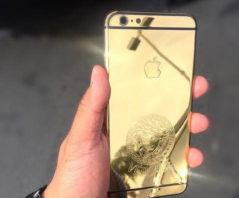 24KT REAL GOLD & Engraved iPhone 6+ Frame. First & ONLY in town!