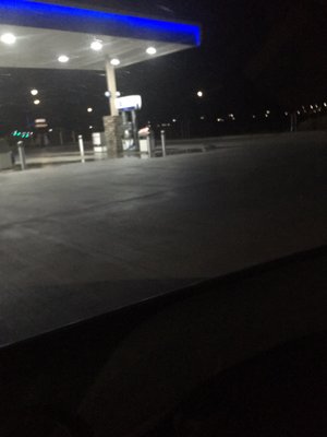 The gas pumps where I wanted to get gas