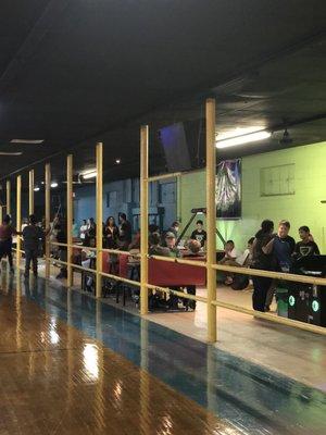 Lots of space to hang out in while taking a break from skating. We have arcade games and are always adding more.