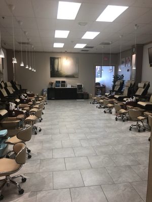 Pedicure area