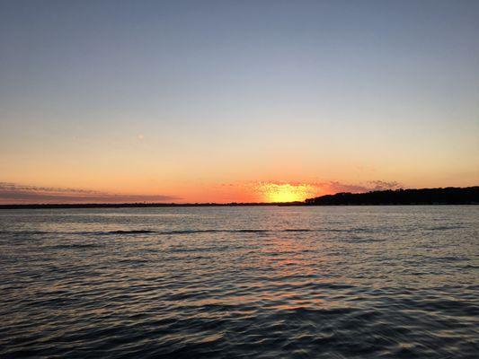 Beautiful sunset over Lake Okoboji