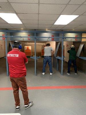 Firearms qualifications for Law Enforcement Officer Safety Act (L.E.O.S.A./ hr 218) at the Nassau County Range in Uniondale.