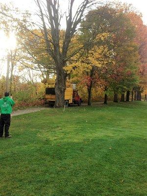 Lawn mowing, irrigation and trimming in Mont Vernon, New Hampshire.