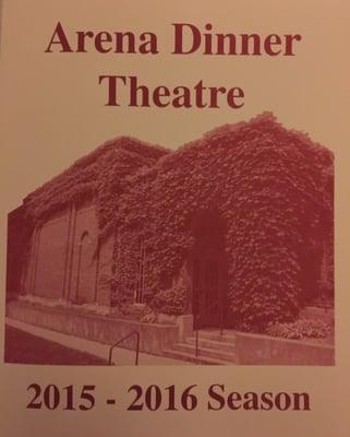 Here's the front of the program for the theater. There's not nearly as much ivy on the front now.