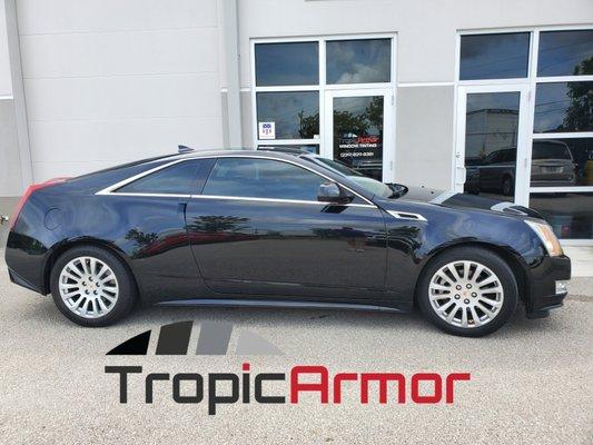 Cadillac CTS with our high performance Xenith IR window film.