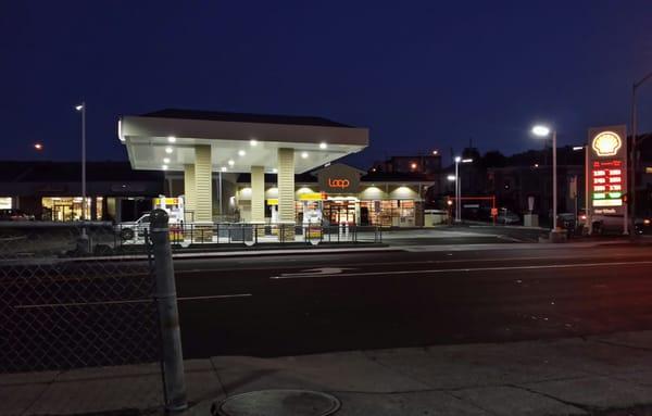 The gas station