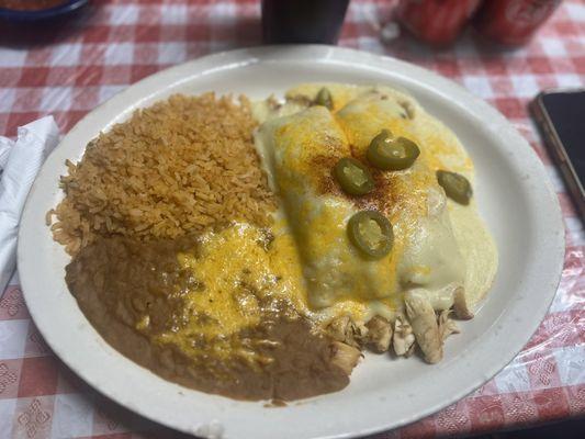 Chicken enchiladas