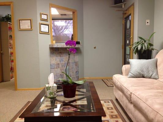 Lobby of balanced rock chiropractic.