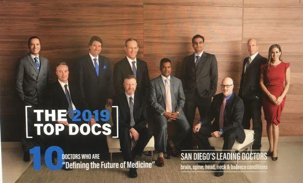 1 of the only San Diego physicians Nominated San Diego TopDocs 2 years in a row