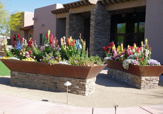 Back patio of Academy Villas residence