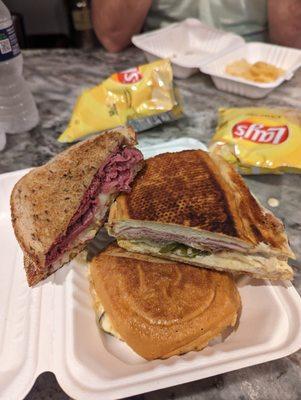 Pastrami on rye and a Cuban. OMG!