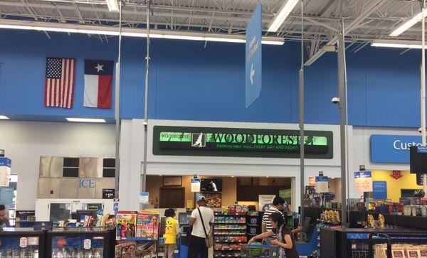 This is the bank inside Walmart