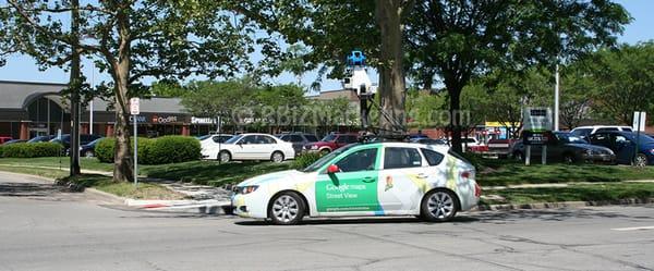 The Google Car photographing neighborhoods in Columbus for Google Places Street View. Taken at Neil Ave. & Collins