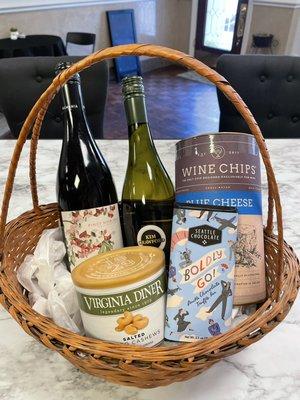 Gift basket options are endless! Customize a gift basket or buy one already prepared.