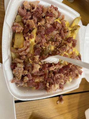 Bacon cheese fries