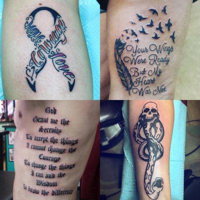 Tattoos by Panther Sha.