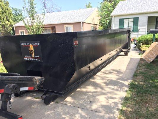 20 Yard Containers fit in most driveways.