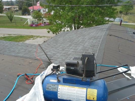 New roof, had to beat the storm!