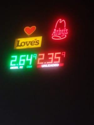 Arby's / Love's truck stop, Sweetwater, Texas.