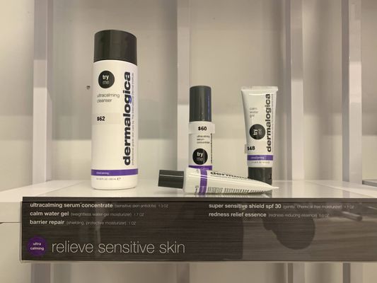 Dermalogica products for facials and retail