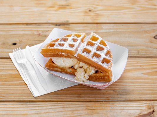 Old Fashion Waffle Ice cream Sandwich