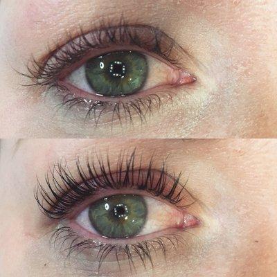 Lash lift and tint