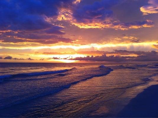 Sunset from the beach across from Neptune.