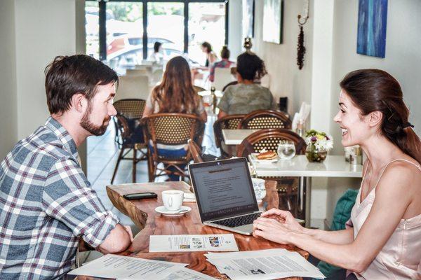 Private lessons in local cafes