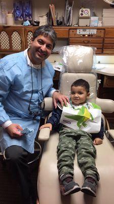 After my son got his teeth checked out by Dr. Kholi