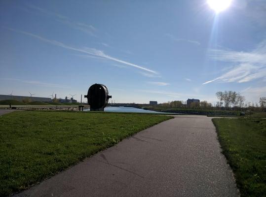 View towards the lake