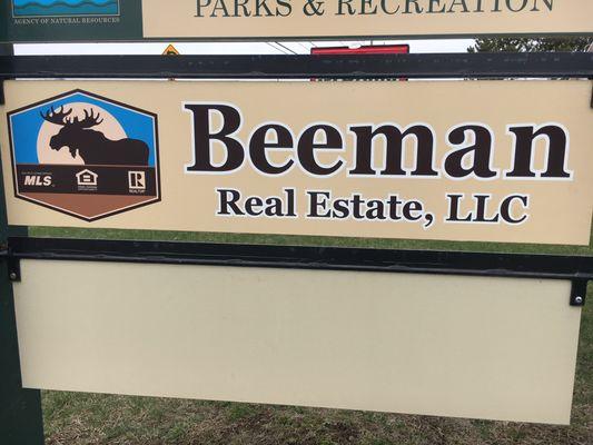 office sign at Beeman Real Estate, LLC