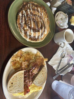 Cinnamon Swirl Pancakes & West Manchester Special