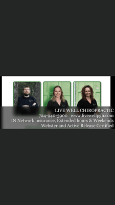 The doctors of live well chiropractic