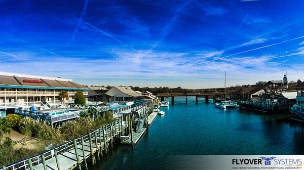 Shem Creek, Mount Pleasant, SC Flyover Shoot 2015