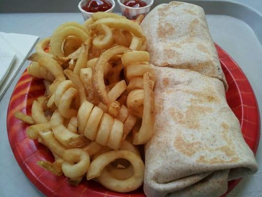 #14 combo; hummus, cucumber, lettuce, tomato, onions with choice of fries or chips and a drink $7.77