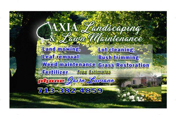 AXIA Landscaping & Lawn Maintenance