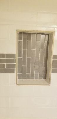 Tiling in shower