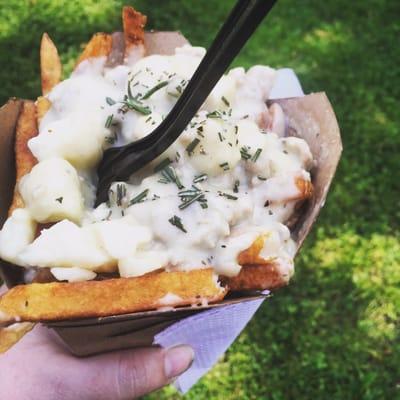 Poutine with Sausage gravy from the Poutine food truck