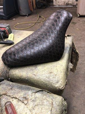 Custom dirt bike seat