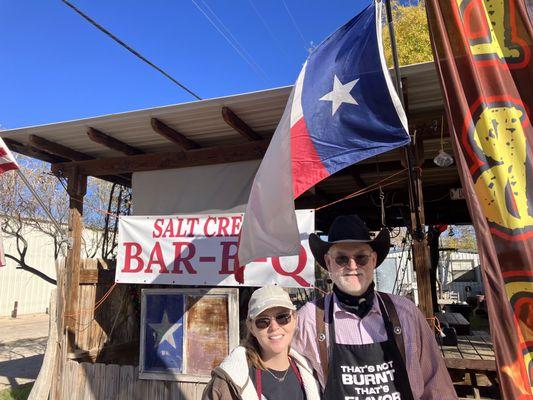 Say hello to the folks who bring you a delicious meal.