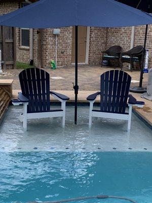 Our furniture can even sit in your pool!