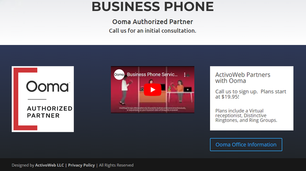 Authorized Ooma Partners Business phone services