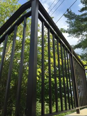 Architectural bronze aluminum railing