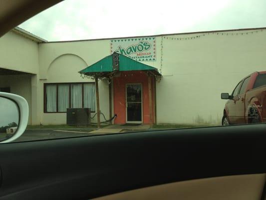 Front door off a motel