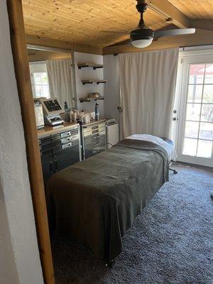 Beautiful treatment room located in the Casas Adobes Neighborhood inside Gloss Salon