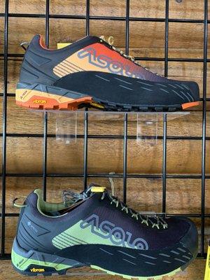 Asolo Eldo and Eldo GV light and agile low cut boots designed for technical approaches and day hikes.